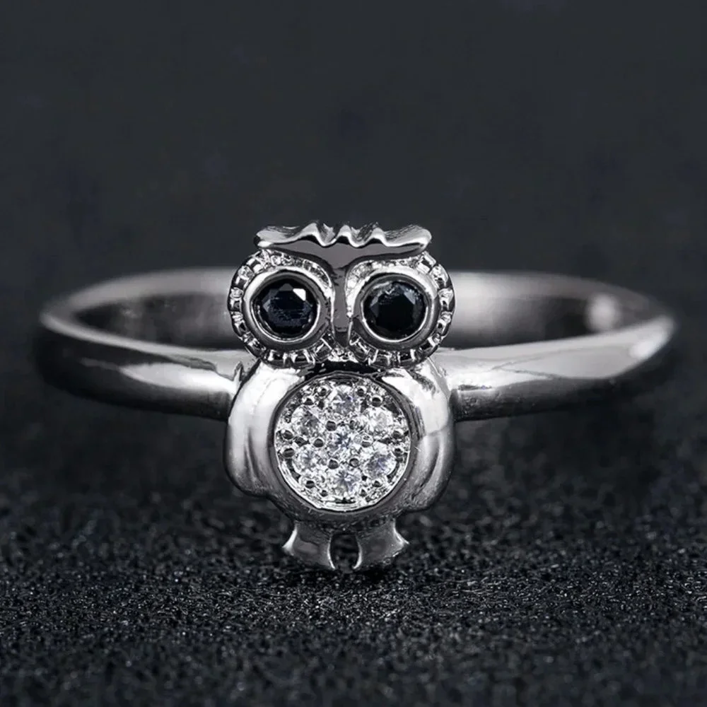 925 Silver Plated 3a Cz Cute Ring For Men Women Fb16fa1042